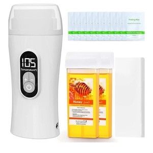Smart Waxing Kit Depilatory Roll on Wax Heater Machine with Refillable